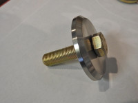 Crank Bolt - SB Chevy 7/16"  8 Grade w Stainless 1/4" Thick Washer  , 1.95" OD